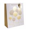 Busta regalo con scritta Happy Birthday, 11x14 cm - oro