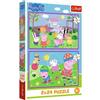 Trefl: Peppa al parco giochi - puzzle da 2 x 24 pezzi