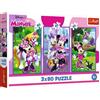 Trefl: Minnie Mouse e amici - puzzle 3 x 80 pezzi