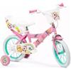 Toimsa: bicicletta per bambini Unicornio con seggiolino e cestino - 14"