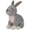 Nicotoy: Coniglietto di peluche seduto - 23 cm, grigio