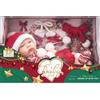 Neonato di Natale con sciarpa e guanti - 30 cm
