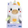 Unicorno di peluche musicale con effetti sonori e luminosi - 30 cm
