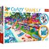 Trefl Puzzle Trefl Crazy Shapes: Spiaggia di Miami - 600 pezzi