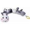 Caterpillar di peluche, bianco e nero - 65 cm