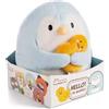 Nici MyMochi: Peluche pinguino Waddle con anatra - 16 cm, in scatola regalo
