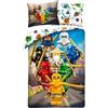 LEGO ® Lego Ninjago: Set di biancheria da letto 140 x 200 cm, 100% cotone