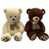 Orso di peluche con sciarpa - 40 cm, vari modelli