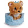 Nici Green: Peluche cane Yorkshire in cestino - 12 cm