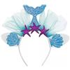 Accessori per costumi: Tiara da sirena azzurra