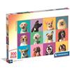 Clementoni: Puzzle di facce di cani buffi - 300 pezzi