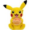 Peluches Pokémon - Pikachu con biscotto Poké, 20 cm