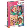 Clementoni: Puzzle Principesse Disney - 2 in 1