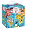 Banana Panda: Puzzle mappa degli animali del mondo - 60 pezzi