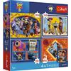 Trefl: Toy Story 5. Tempo di gioco Premium Plus puzzle per bambini - 4 in 1