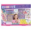 Fai da te! Set 2 in 1 per creare braccialetti con lettere - 93 pezzi