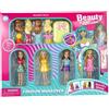 Set bambola da vestire con vestiti - 4 pezzi