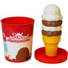 Set gelato in cono giocattolo - vaniglia e cioccolato