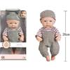 Cute Babies: bambolotto con pantaloni a quadri - maschietto, 28 cm