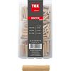 TOX Assortimento di tasselli in legno TOX Boltfix wood 100x 6x30 mm, 50x 8x40 mm, 40x 10x40 mm, tassello ondulato in faggio massiccio, 190 pezzi, 094900100