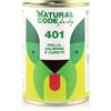 NATURAL Line NATURAL CODE DOG 401 POLLO, SALMONE & CAROTE 400 GR.