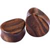 Homxi Set di Dilatatori 2 Pezzi 8mm/25mm Dilatatori Lobo Set,Dilatatori Lobo in Legno 00G Goccia d'Acqua Set Dilatatore Marrone