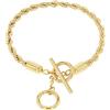 amor - Bracciale Unisex Donna Uomo in Acciaio inox - Dorato - AMR-B0032