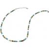 SAGA GIOIELLI® Collana Uomo con pietre naturali e inserti in Acciaio Inox - Regalo Uomo Fidanzato Marito Acciaio - Confezione Regalo