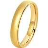 Ayoiow Anello in Tungsteno Uomo 4/6/8MM Oro Anello Fedina Lucido Nr. 765