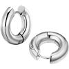 Mesnt Ear Cuff Orecchini Donna, Donne Acciaio inossidabile Cuff e Wrap Rotondo