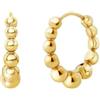 Breil, Orecchini Donna in Acciaio, Cerchio con Microsfere | Collezione B Rocks, Cerchio con Microsfere, Diametro 1, 6 cm, Idea Regalo Donna