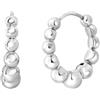 Breil, Orecchini Donna in Acciaio, Cerchio con Microsfere | Collezione B Rocks, Cerchio con Microsfere, Diametro 1, 6 cm, Idea Regalo Donna