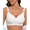 EIISSION Reggiseno Donna Senza Ferretto Bra Seamless Comodo Confort Classico Bustier | Reggiseno Push Up Imbottito Morbido T-Shirt Reggiseno Invisibile Coppa Intera Bralette per Seni Normali e Grandi