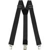 GLAMEXX24 Bretelle da Uomo, Bretelle a Forma di Y con 3 Forte Clip, Larghe 4cm, Regolabile per Uomini e Donne Camicie Abiti, Feste, Affari