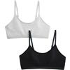 Marks & Spencer Confezione da 2 crop top primo reggiseno in cotone | Con ferretto, bralette, spalline regolabili, regolabile