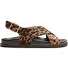 Marks & Spencer Sandali Bassi con Fibbia in Suede e Stampa Animalier