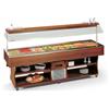 Tecfrigo Banco Buffet ad Isola Refrigerato con Cupola Motorizzata ISOLA8M - Temp +4° +10°C - Capacità N° 8 Bacinelle GN1/1
