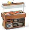 Tecfrigo Banco Isola Buffet Refrigerato con Cupola Motorizzata per Pesce e Carne ISOLA-GOURMET4M - Temp -1° +0°C - Piano Inox Cm 130