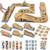 Gr8ware Finger Skateboards, 6 Pezzi Mini Rampa per Skateboard per Dita | Con 11 Componenti, DIY Skate Track Park Giocattolo con Accessori l'allenamento delle dita, Regalo per Bambini, Yellow