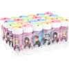 Bubble World Bolle di Sapone K-Pop Set 24 Pezzi Shrink da 60ml. Regalini Fine Festa Compleanno Bambini Gadget Invitati. Liquido con Gioco Labirinto sul Tappo. Gadget compleanno Made in Italy