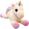 EnixwH 40 CM Unicorno Peluche Pupazzi Peluche Bambina Kawaii Arcobaleno | Beige Pupazzo Kuscheltier Super Morbido Coccoloso Unicorno per Bambini Ragazzi e Ragazze Bambola Regalo di Compleanno