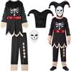 Get Trend Halloween Costume Bambino e Bambina Travestimento Spaventoso per Feste, Dolcetto o Scherzetto, Giullare, Demone, Gladiatore, Clown e Mietitore Scheletro Vestito Carnevale, Idee Regalo
