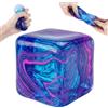Gigquake Cube Squishy Fidget Toys, giocattolo da schiacciare con faccine intercambiabili di cane, palla antistress per adulti e bambini, per alleviare lo stress, alleviare l'ansia, giocattolo antistress