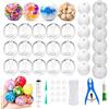 OKESYO Set per squishy fai da te, macchina per adulti e bambini, con pinze, set Squishy fai da te con 25 pelli di palline e accessori, set per fare slime fai da te, idea regalo