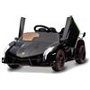 Garvee Auto Elettrica Bambini 2 Posti 12 V 4WD Lamborghini Nero | Design Con Licenza Lamborghini, Telecomando 2,4 GHz, Modalità Dondolo E Musica