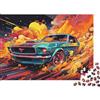 9K4D7V2G Auto Muscle Classica Puzzle 1000 Pezzi Carta Adulti Relax Stile Artistico Dinamico Gioco di Puzzle 1000 Pezzi Casa Famiglia Regalo 52x38cm/1000pcs