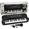 Generico Tastiera Elettronica 32 Tasti Pianola cm40 Pianola Tastiera Funzionante con Microfono 8 Basi Ritmiche 8 Simulazione Strumenti 22 Melodie Funzione Registrazione Riproduzione (A)