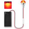 KATELUO Luci a LED in Miniatura per Case Delle Bambole, Mini Luci LED a Batteria | Mini Luce a LED con Supporto per Batteria, Micro Luci LED per Modellismo, Case Delle Bambole, Scene in Miniatura, Vetrine