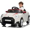 Garvee Auto Elettrica BMW Mini Cooper 12V per Bambini Bianco | Batteria 4,50 Ah Telecomando con Codice Abbinato e Caricatore Incluso