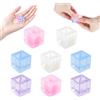 Gigquake Cube Squishy Fidget Toys, giocattolo da schiacciare con faccine intercambiabili di cane, palla antistress per adulti e bambini, per alleviare lo stress, alleviare l'ansia, giocattolo antistress